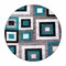Flash Furniture Turquoise 5' x 5' Round Modern Geometric Area Rug OK-HCF-7146ATUR-5R-TUR-GG - alternate 6